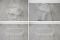 Set de 4 organisateurs de tiroir en acrylique transparent empilables